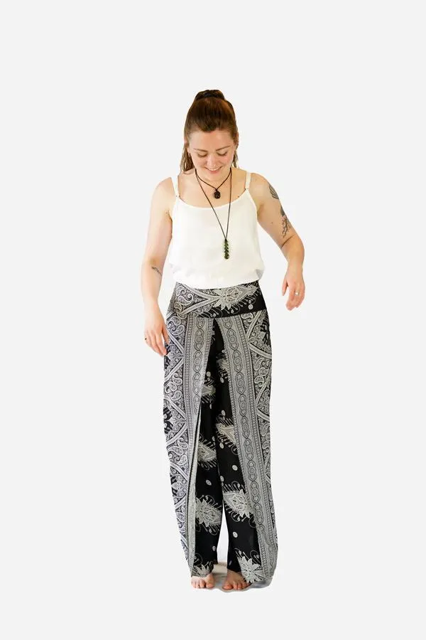 Printed Wrap Pants