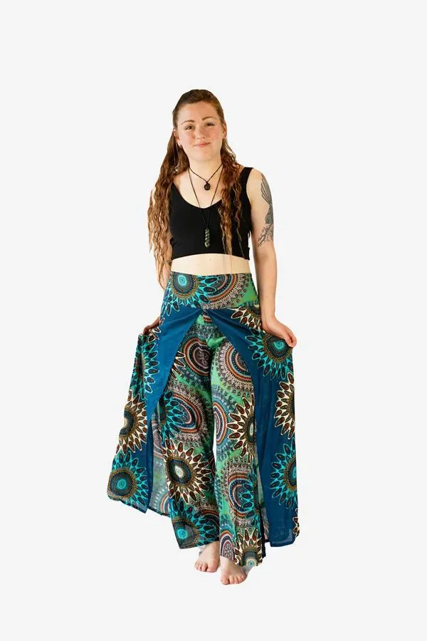 Printed Wrap Pants