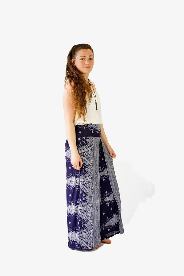 Printed Wrap Pants