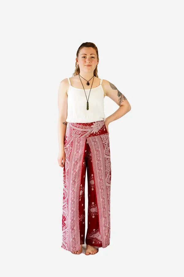 Printed Wrap Pants