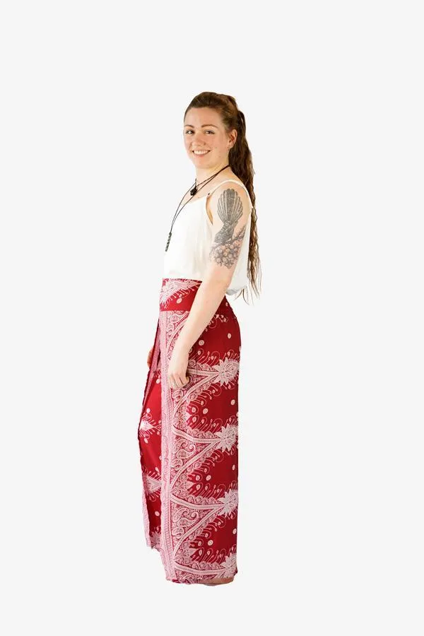 Printed Wrap Pants