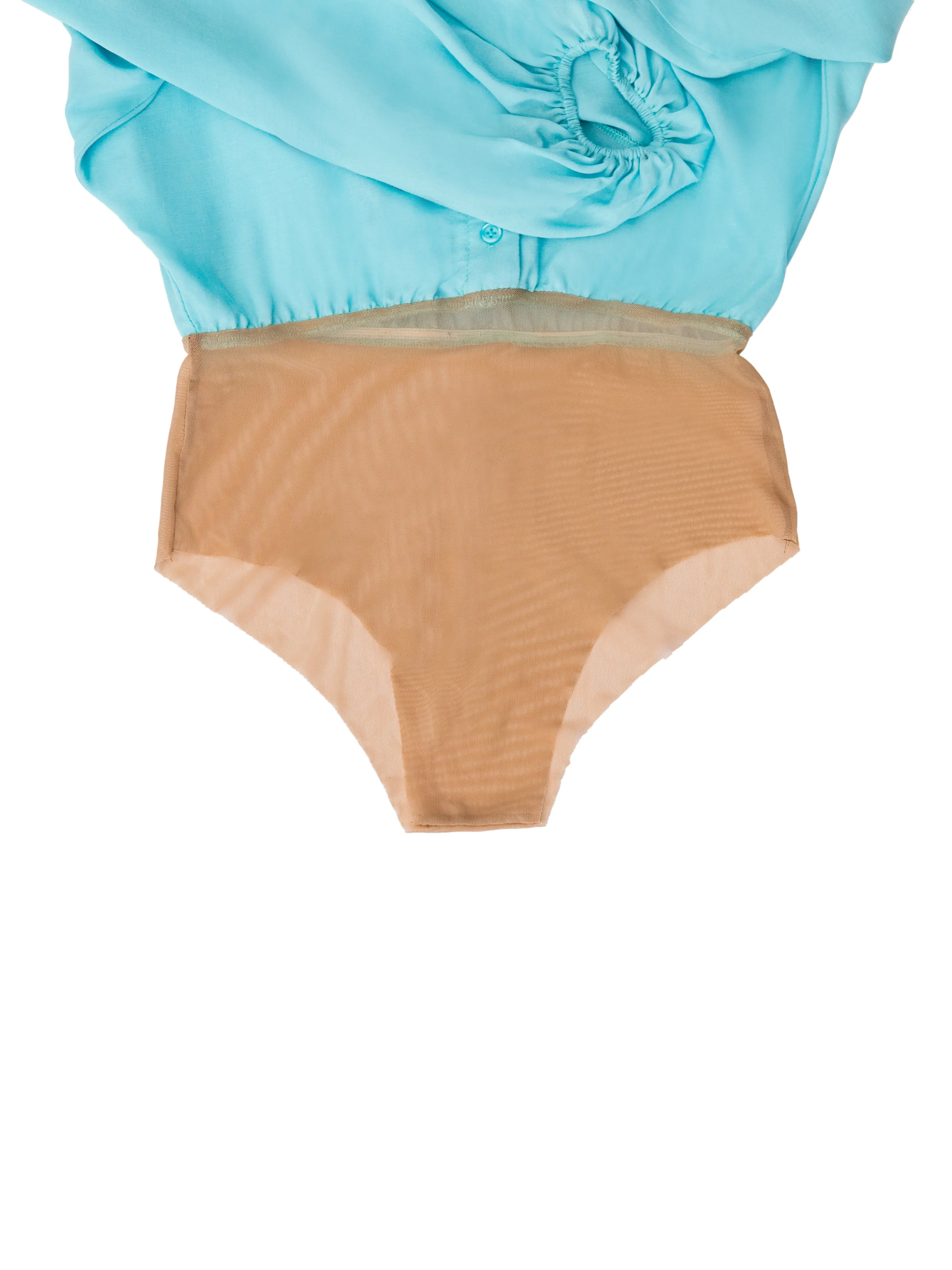 "Tiffany" Blue Bell Sleeve Bodysuit