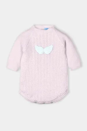 "Yael" Knitted Angel Wings Romper