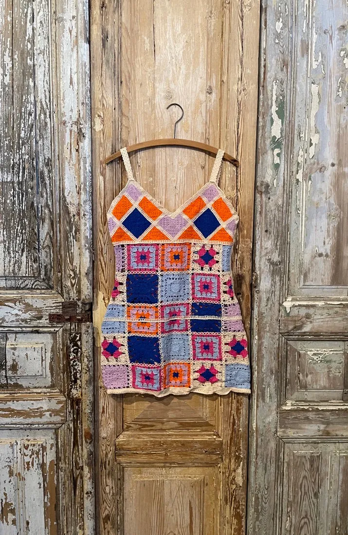 Retro Crochet Dress