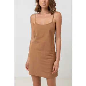 Rhythm Classic Slip Dress Caramel