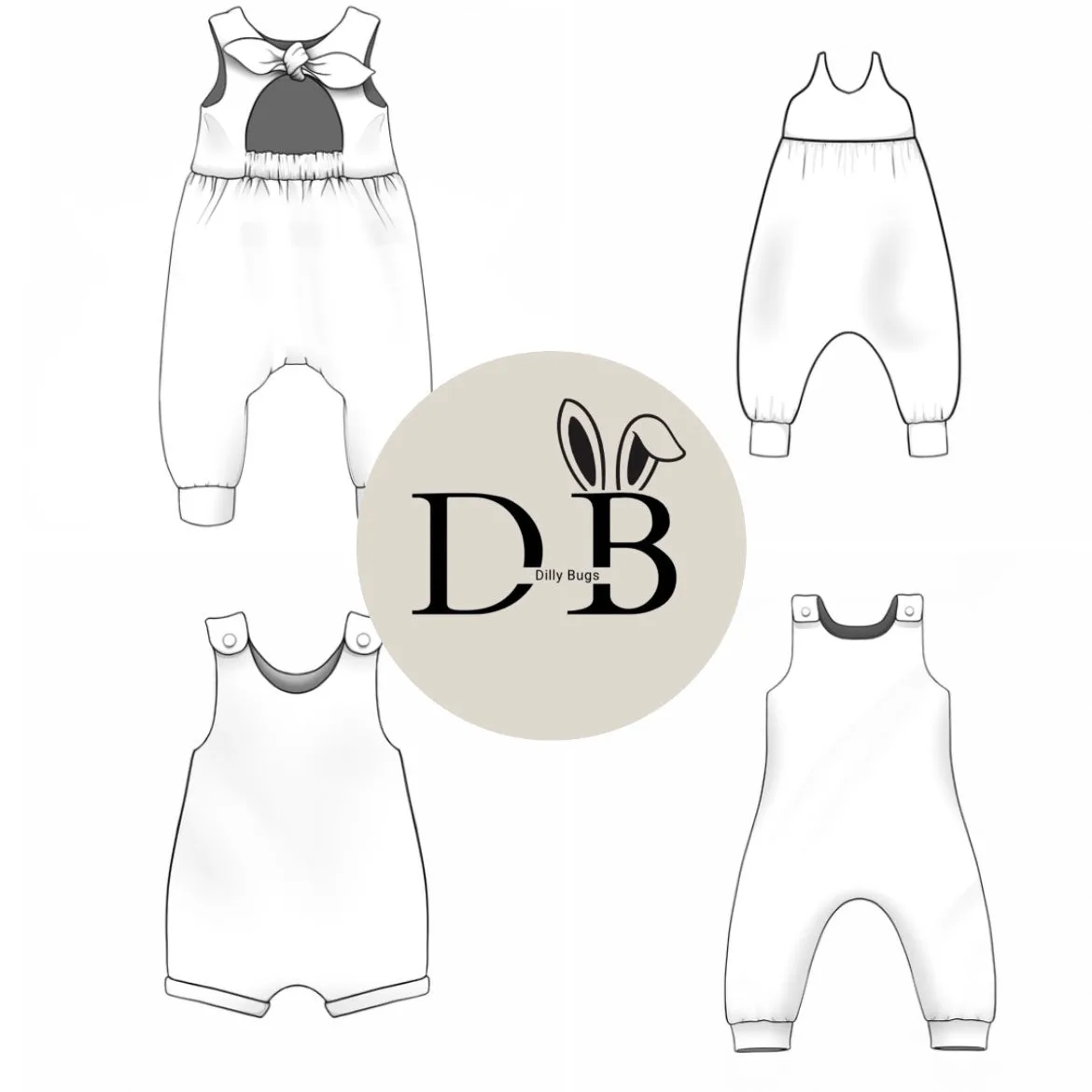 Rompers -Bunnies