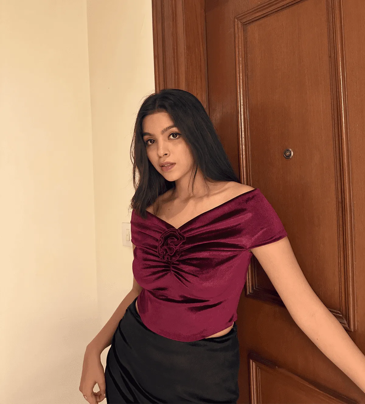 Rose Off-Shoulder Top