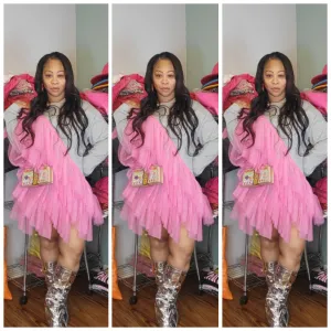 Ruff Around Edges Tulle Sweater