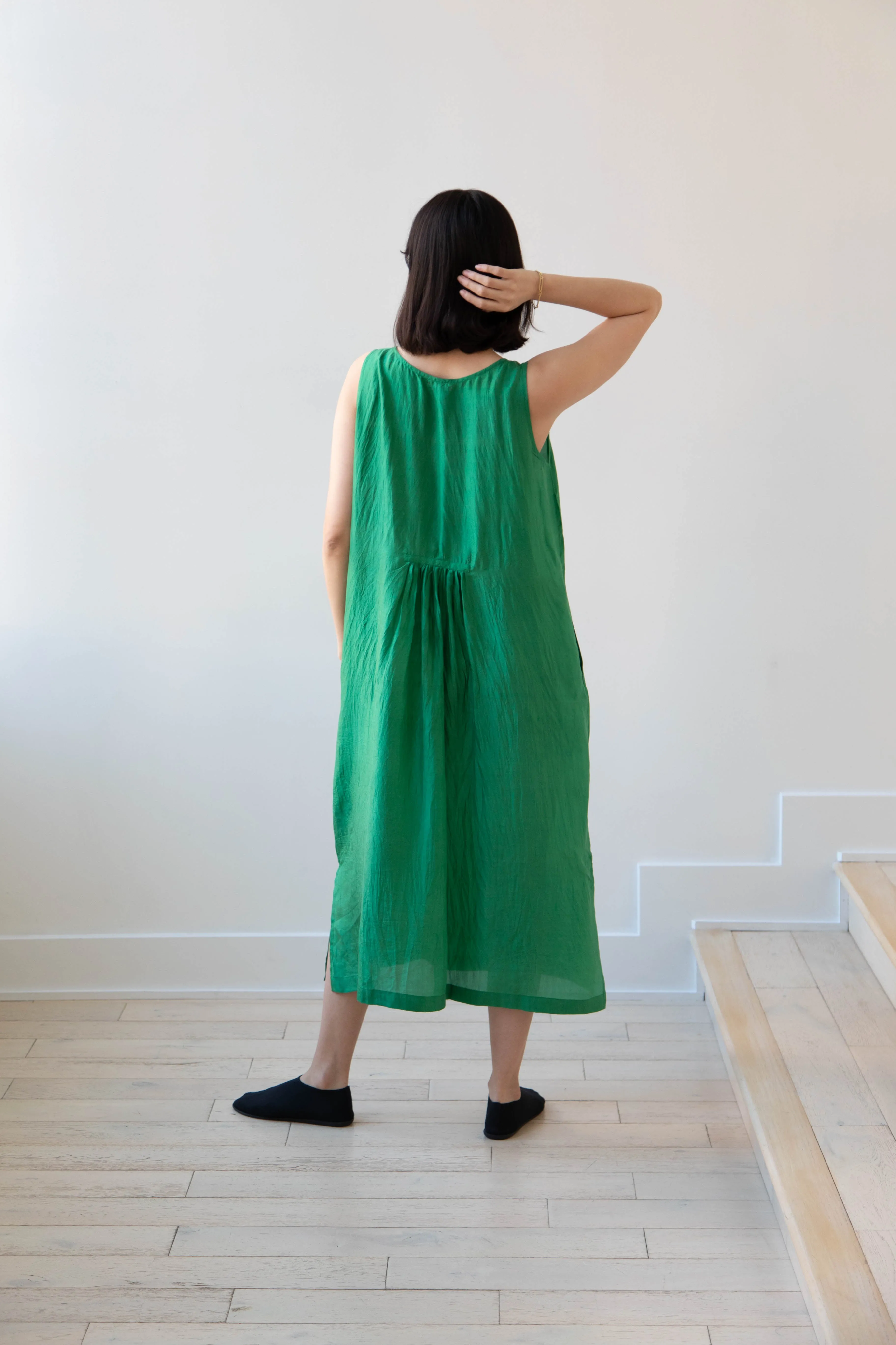 Runaway Bicycle | Mary Dress in Green Silk