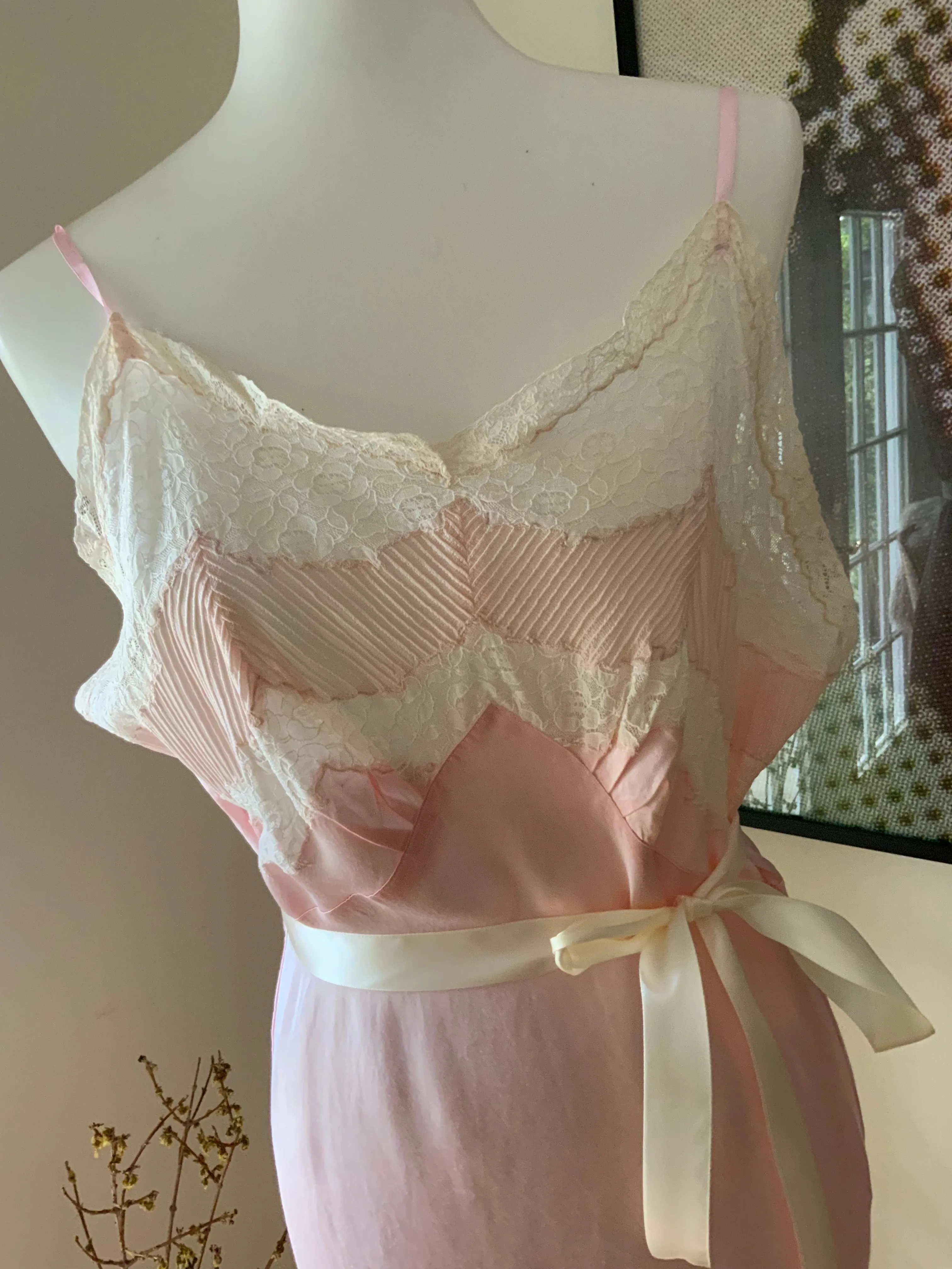Satin Slip Dress - 40s