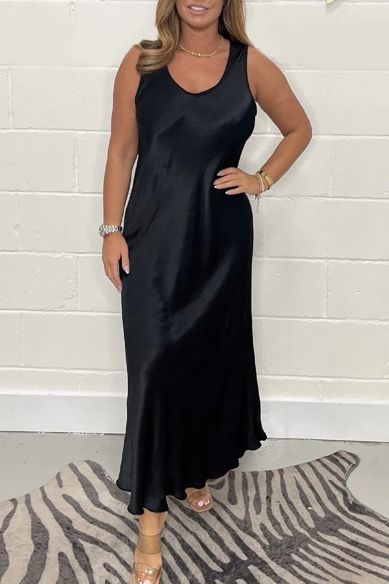 Satin slip dress