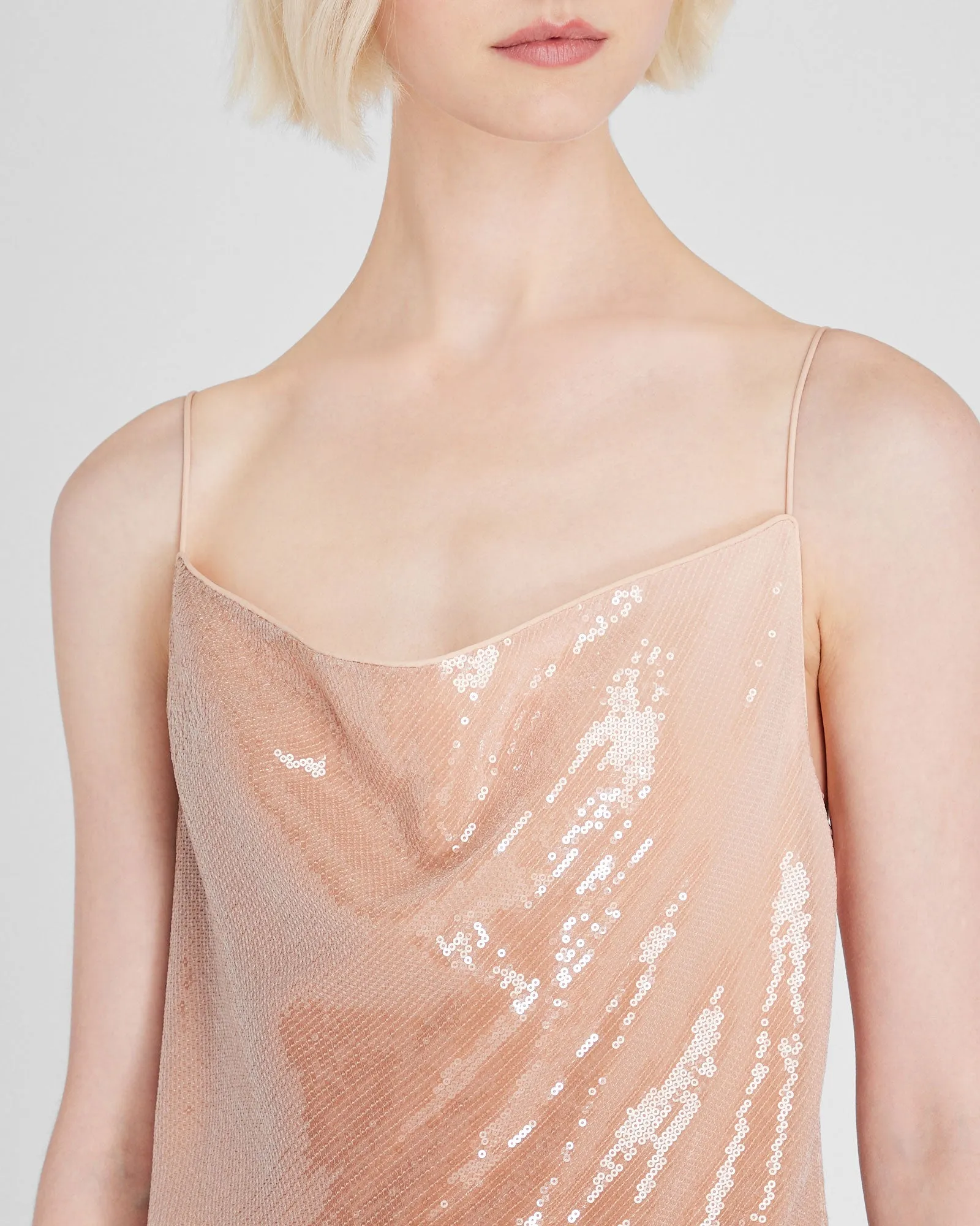 Sequin Maxi Slip Dress