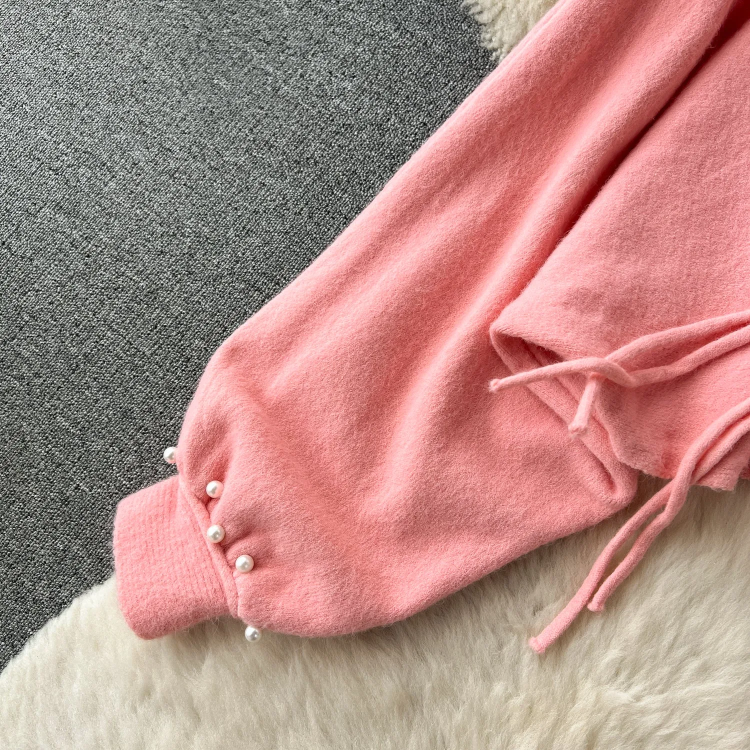 Shawl Cardigan&Slip Dress Knitted 2Pcs