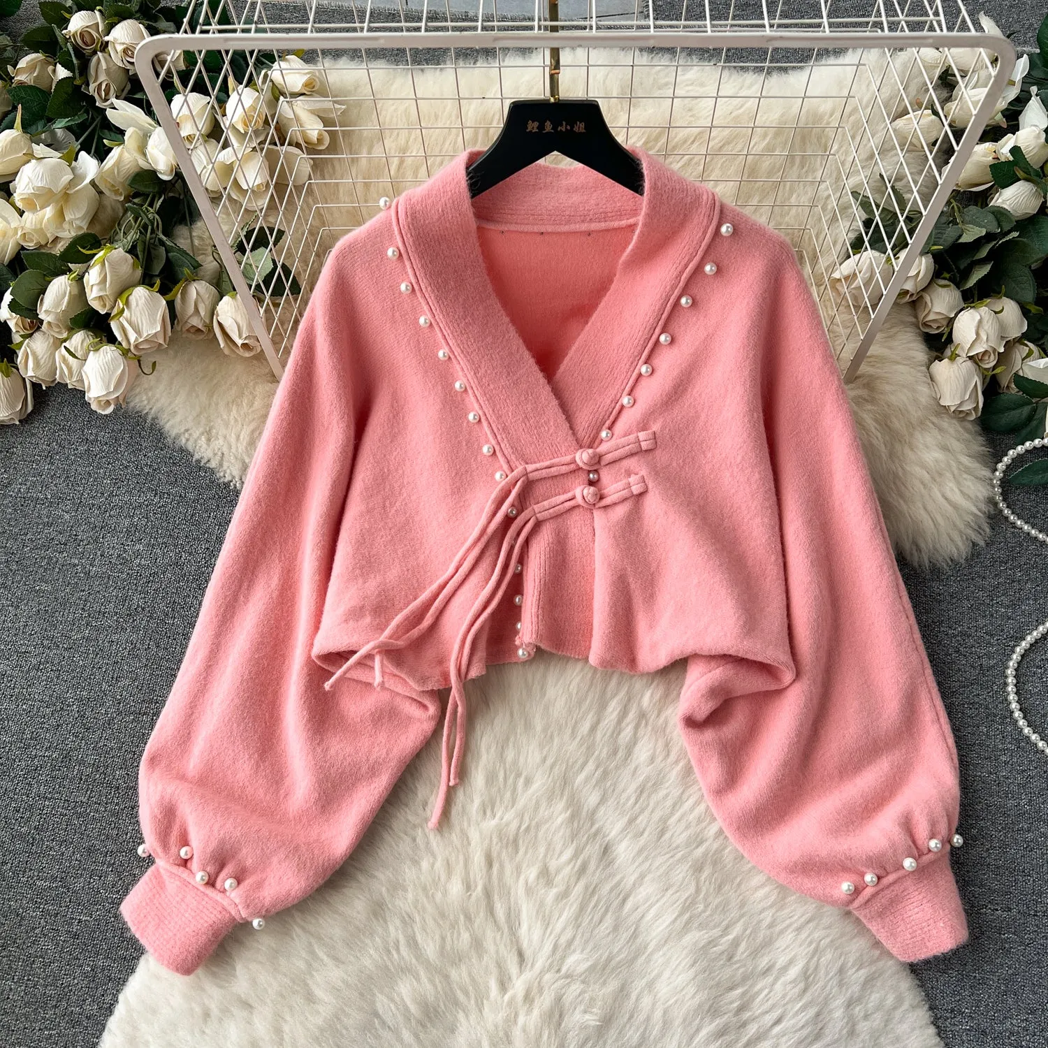 Shawl Cardigan&Slip Dress Knitted 2Pcs