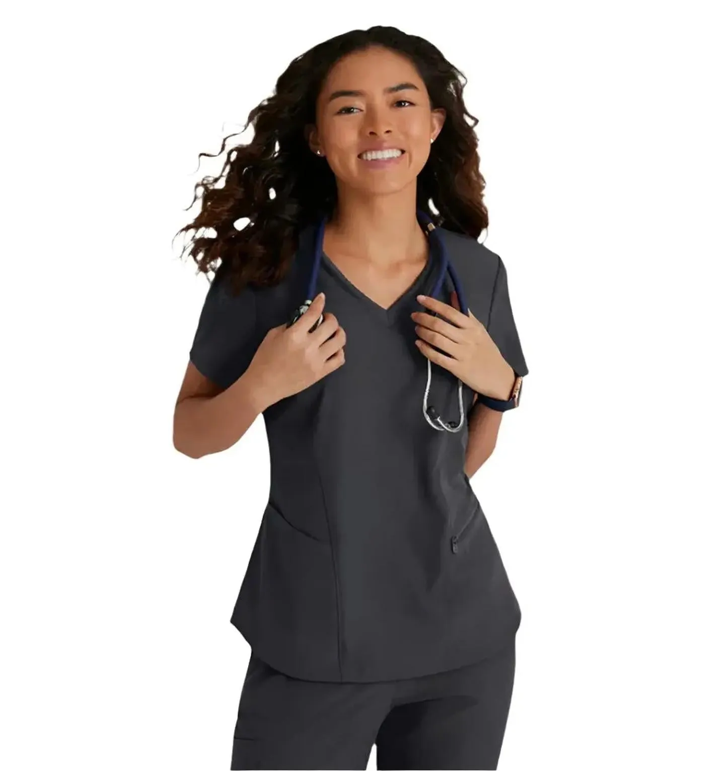 Skechers™ Vitality by Barco Electra 3-Pocket Ribbed V-Neck Scrub Top