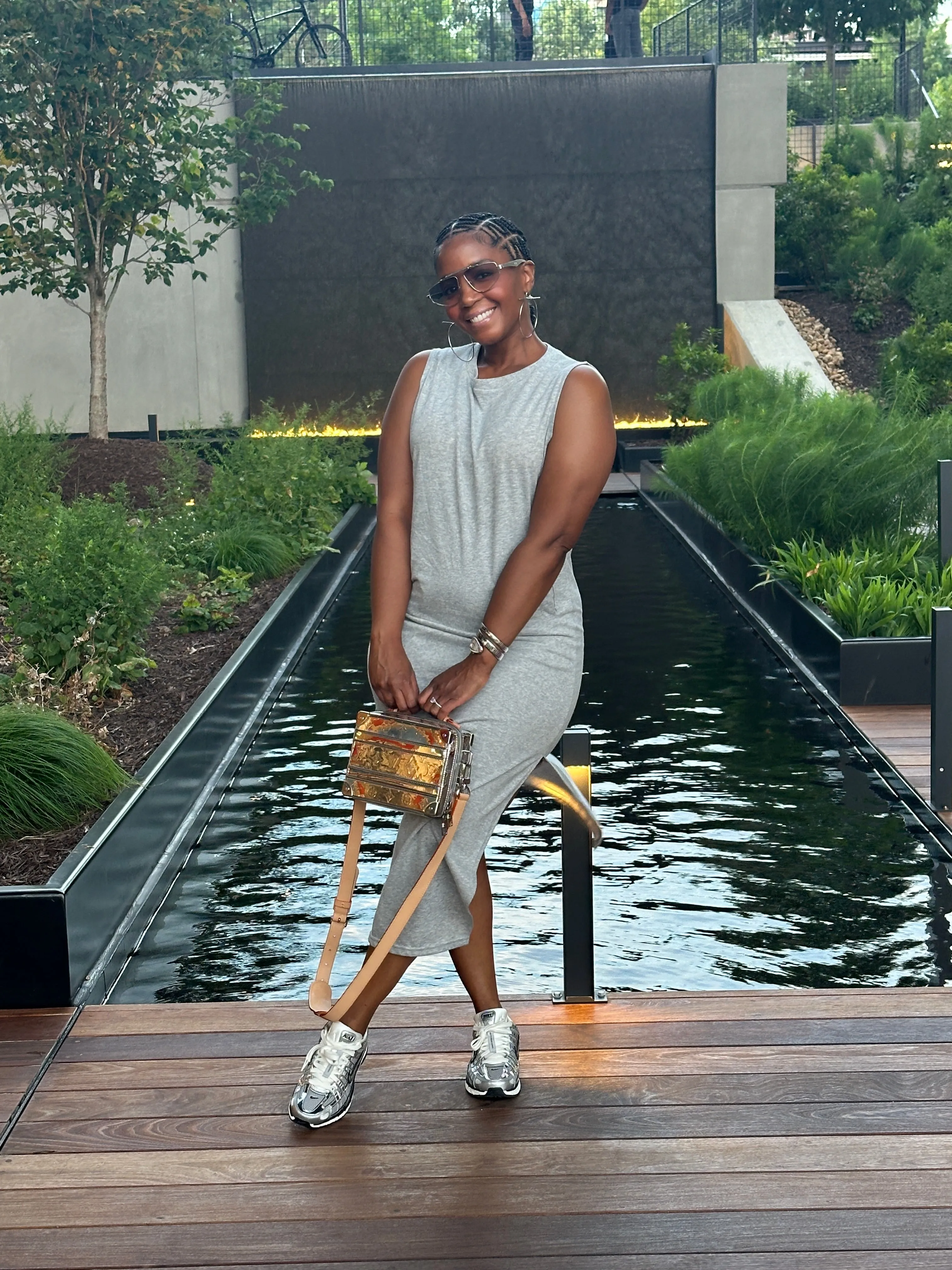 Sleeveless tank dress / pockets-Final Sale