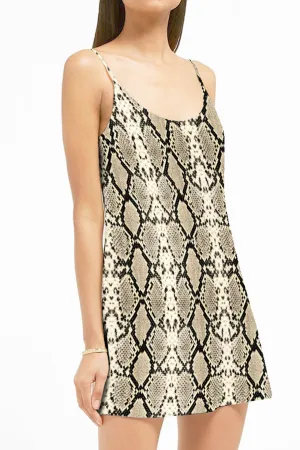 Snakeskin Mini Dress
