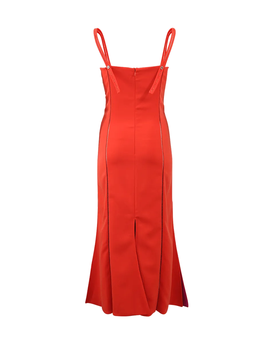 Split Bottom Slip Dress