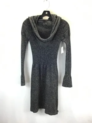 Sweater Dress By Max And Cleo In Black & Silver, Size: Xs