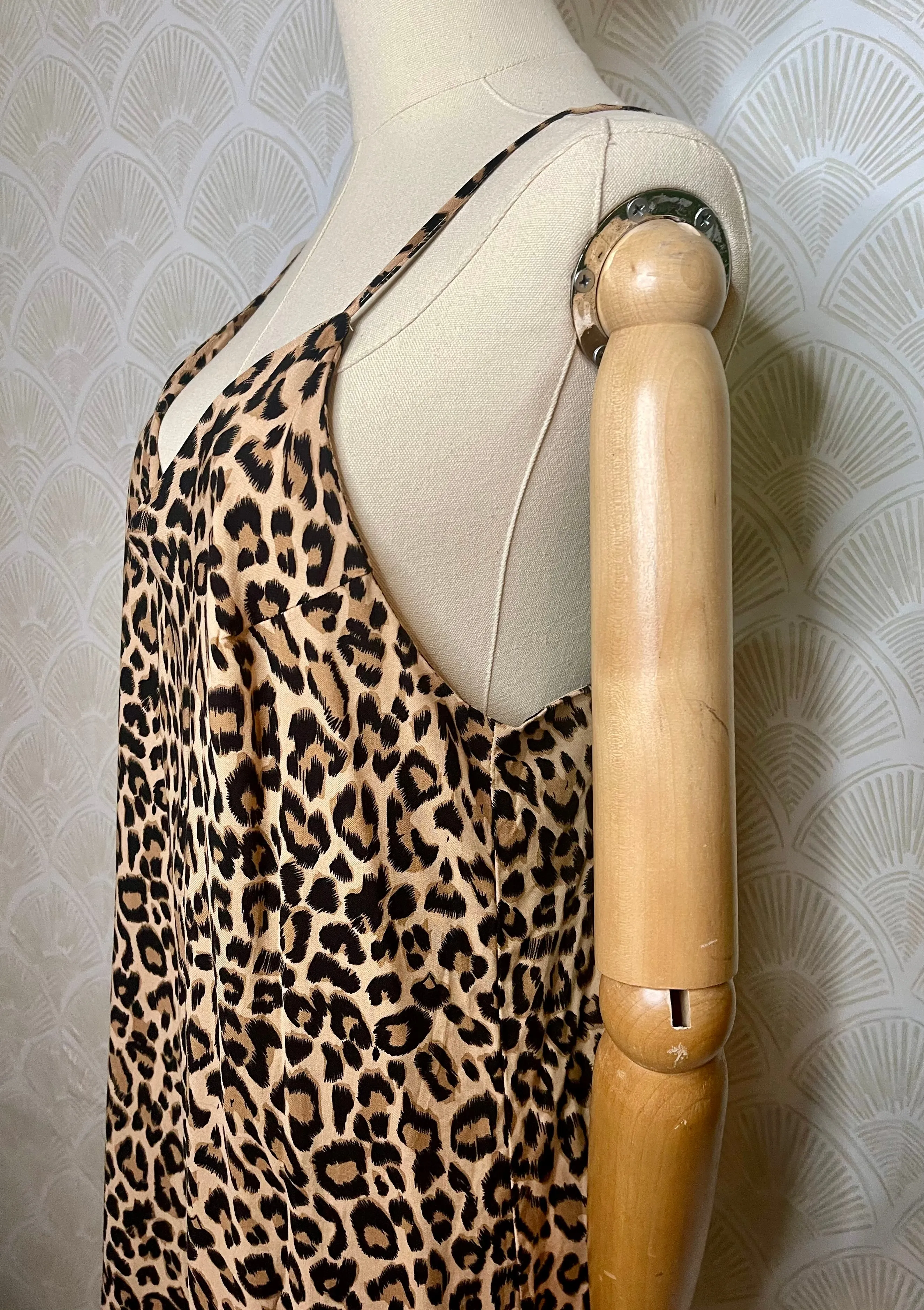 Tank Slip Dress in Leopard