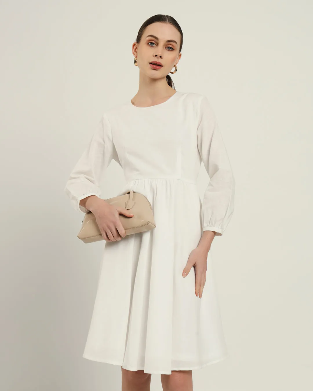 The Exeter Daisy White Linen Dress