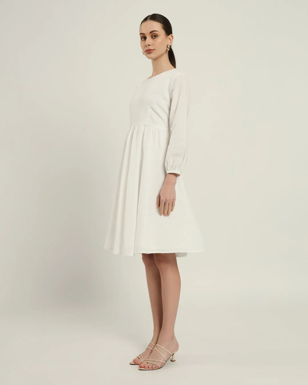 The Exeter Daisy White Linen Dress