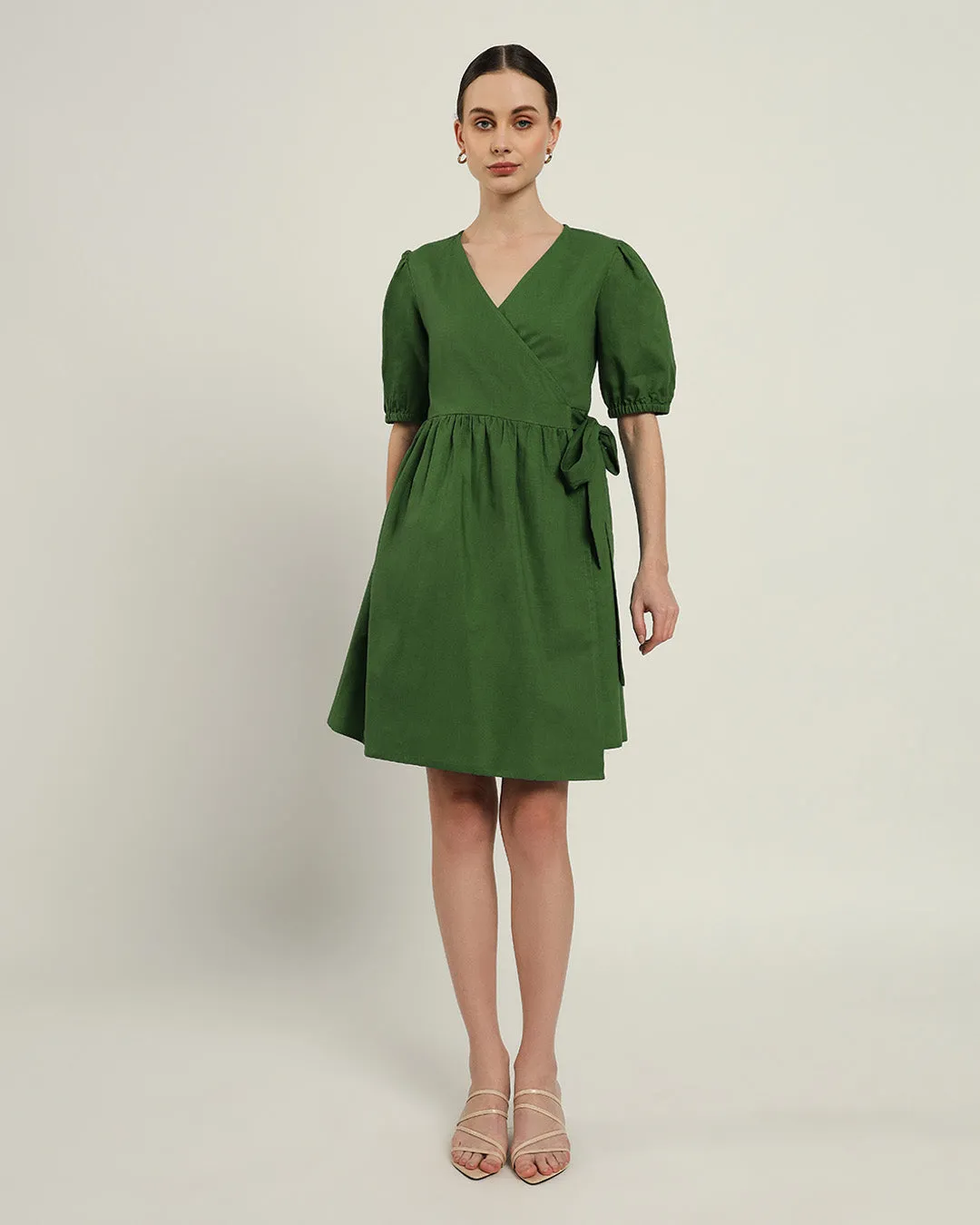 The Inzai Emerald Cotton Dress