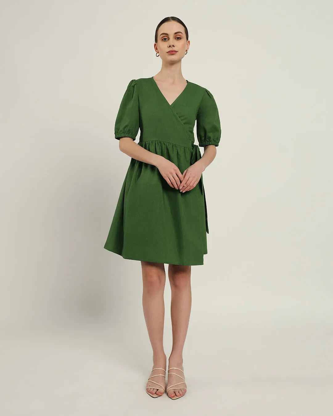 The Inzai Emerald Cotton Dress