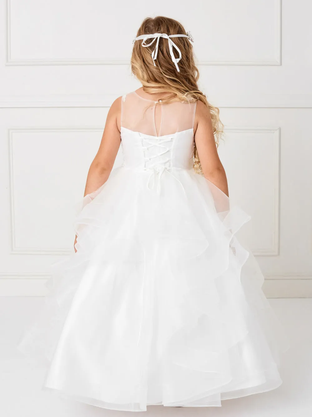 TK7018 Ivory Princess Dress (2-18 years)