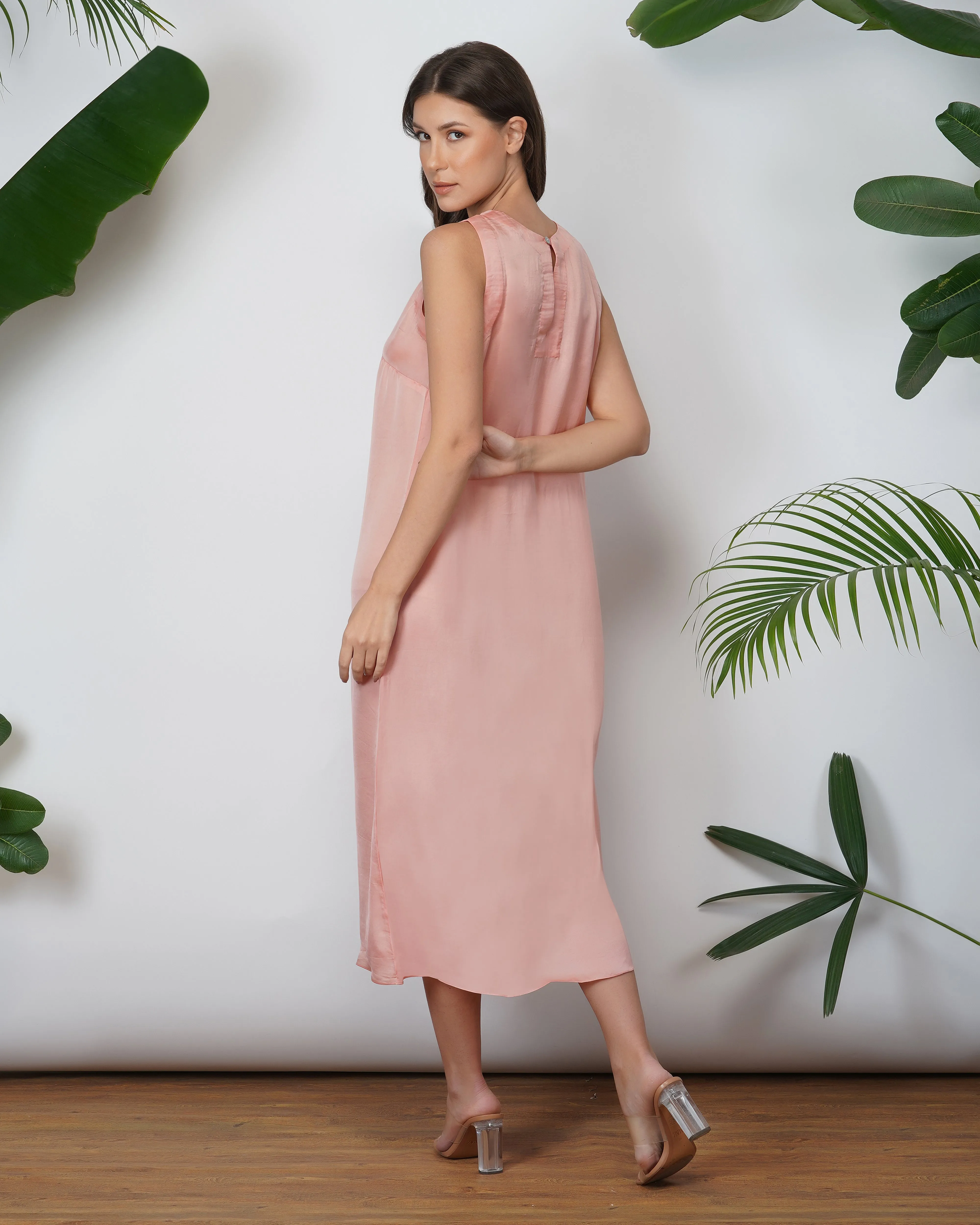 VEGAN SILK SLIP DRESS