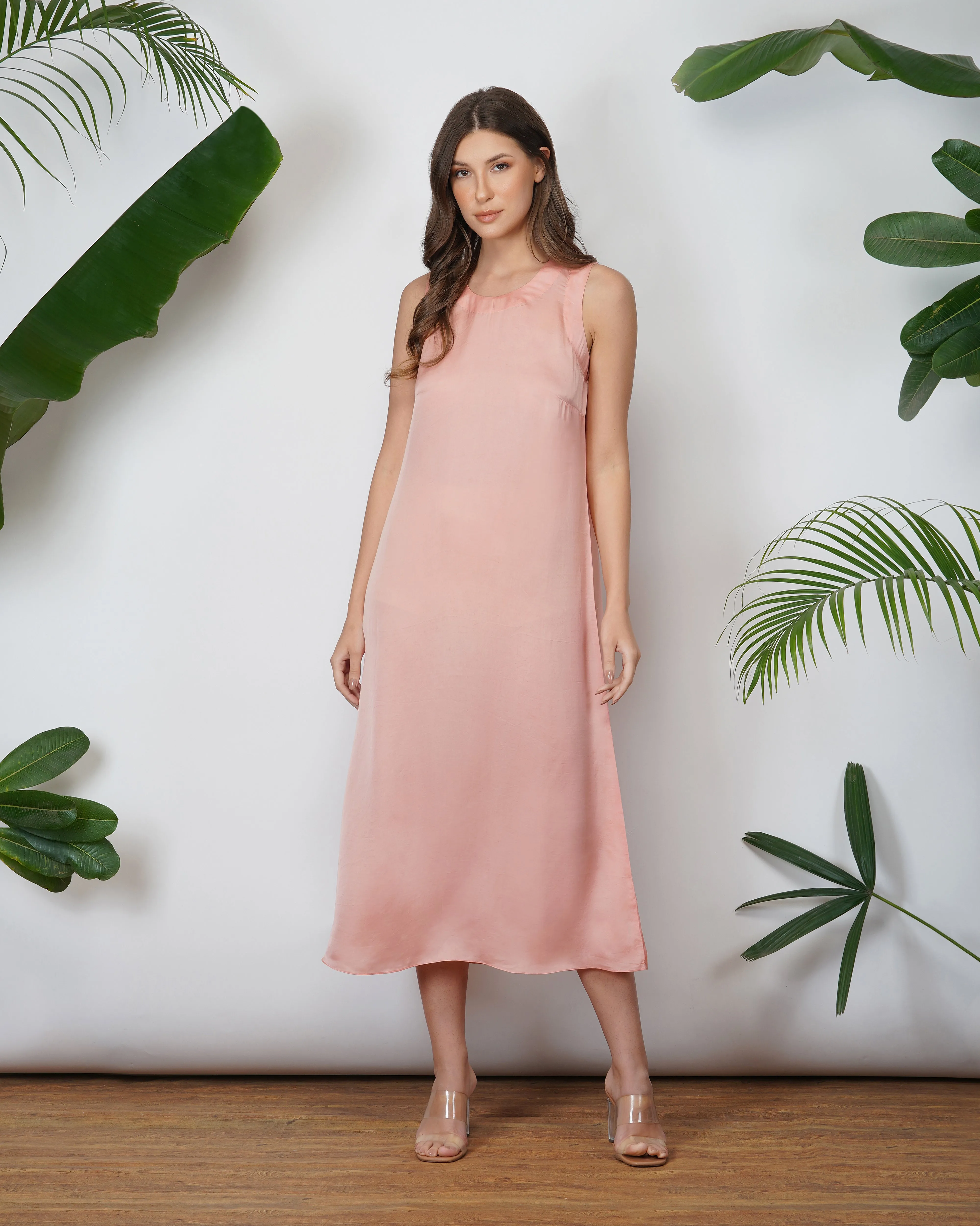 VEGAN SILK SLIP DRESS