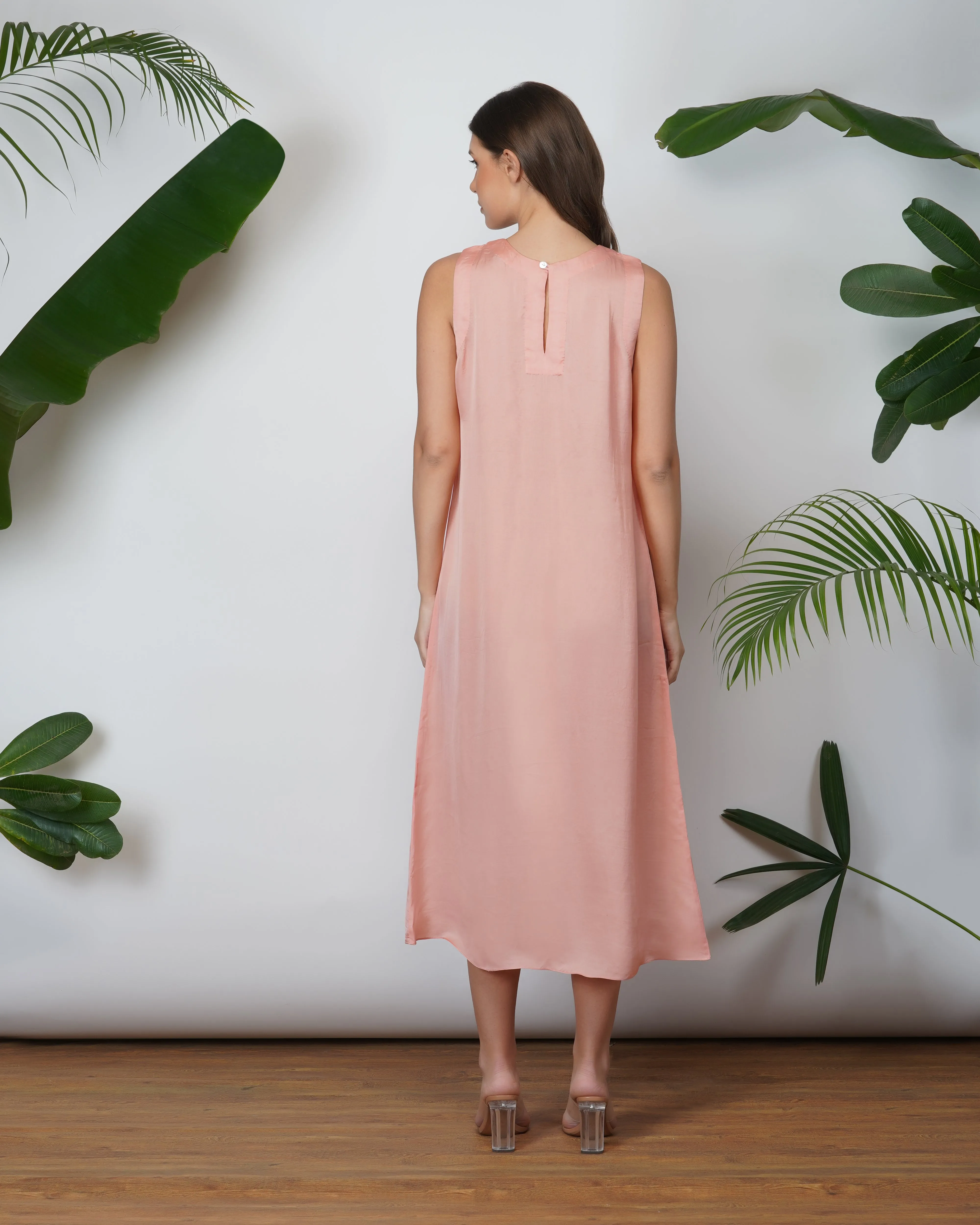 VEGAN SILK SLIP DRESS