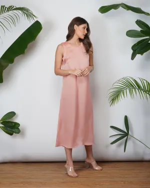 VEGAN SILK SLIP DRESS