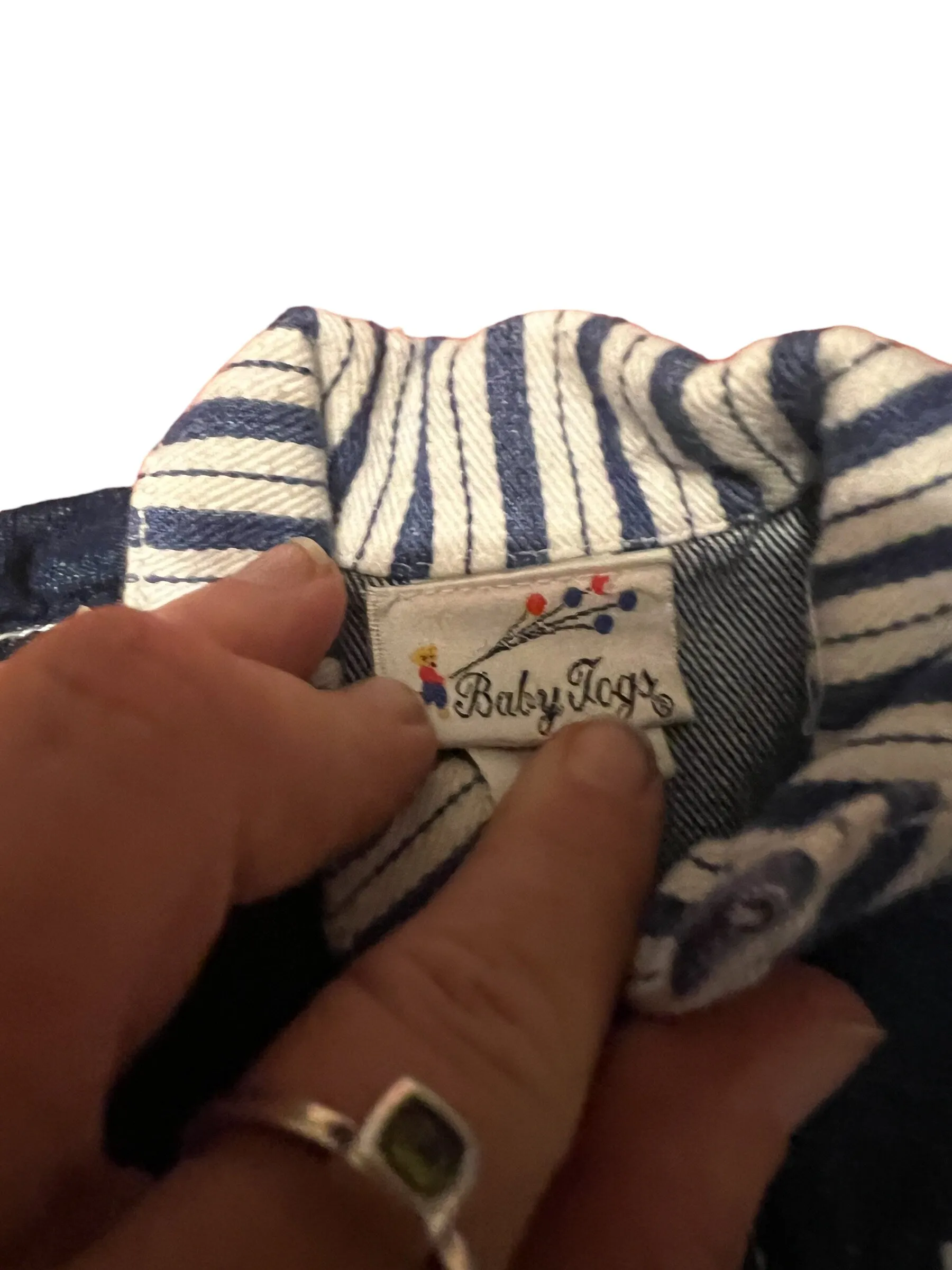 Vintage Baby Togs blue jean romper 3-6 Month