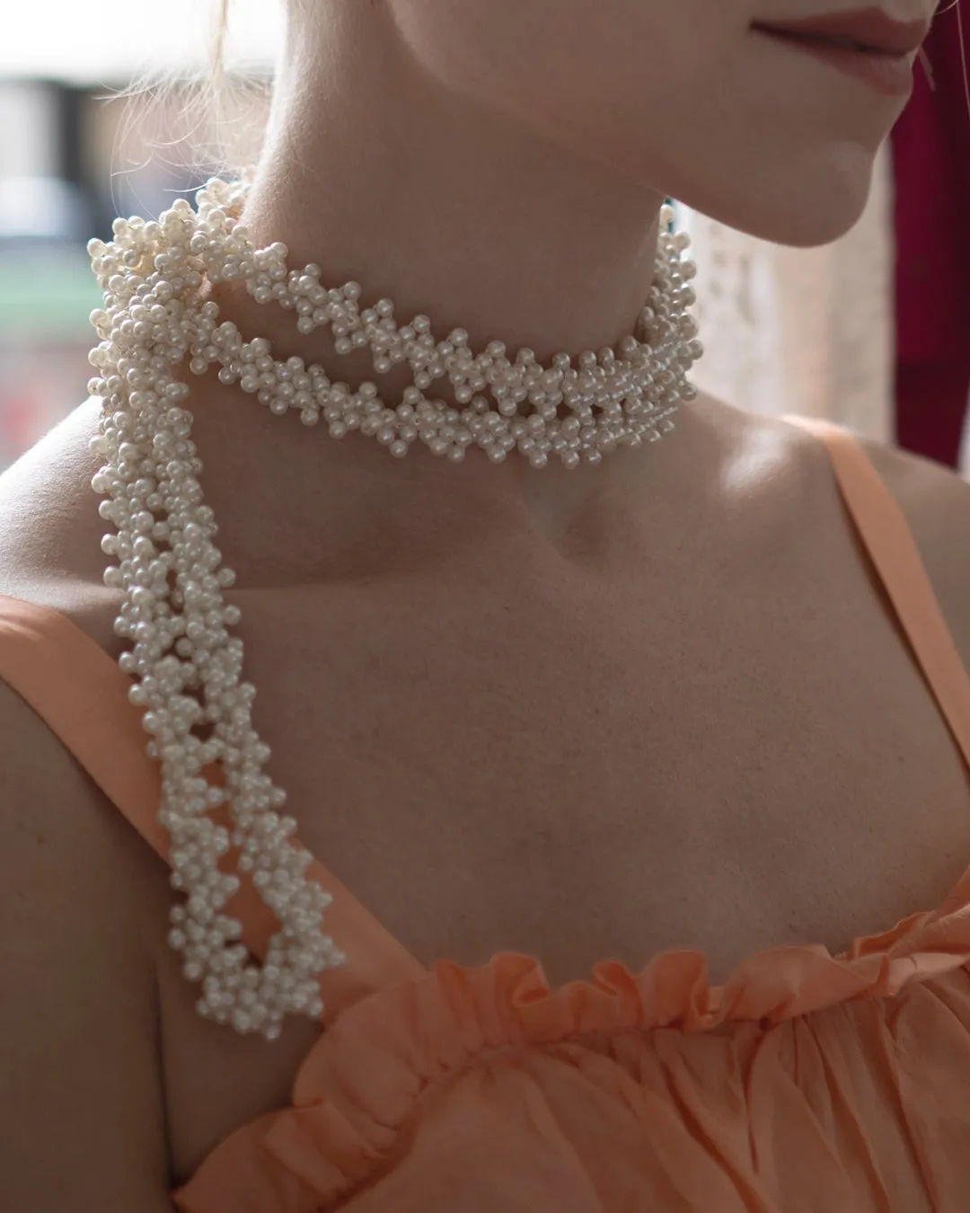 Vintage Pearl Rope Necklace
