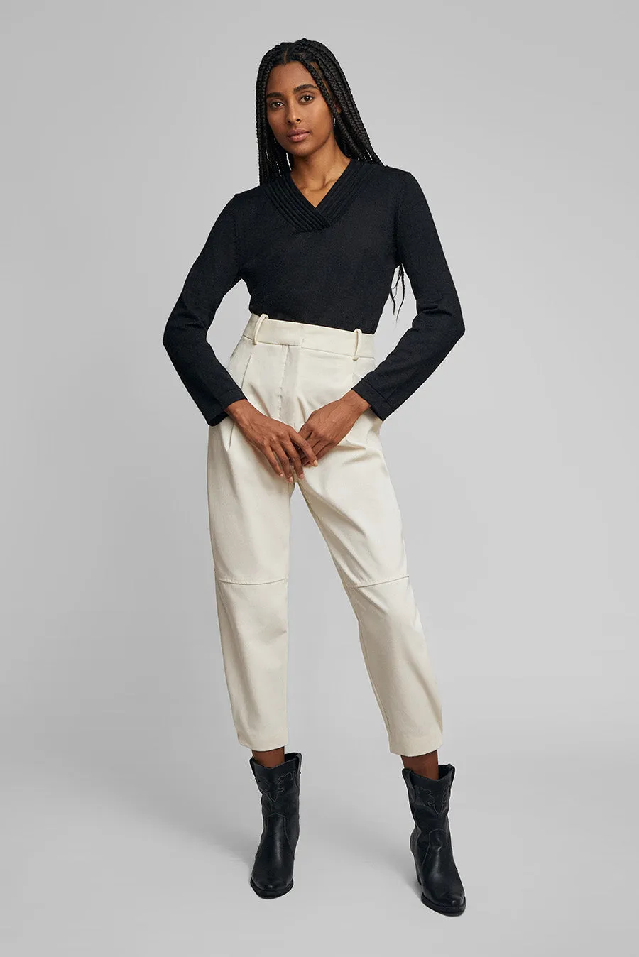 Whatever V Sweater Baby Alpaca Color Black