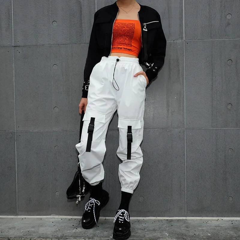 Women's Casual Loose Scratched Joggers With Pockets