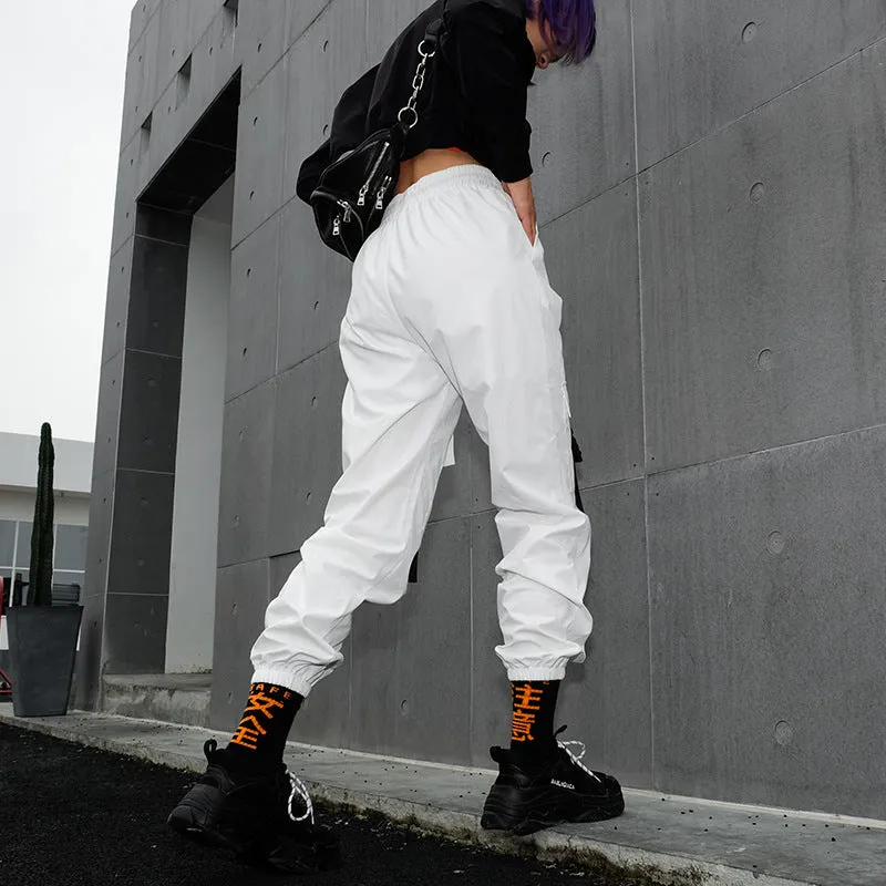 Women's Casual Loose Scratched Joggers With Pockets