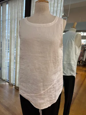 Women's Habitat Liv | Angle All Linen Tank Top | White